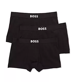 Boss One Cotton Stretch Trunk - 3 Pack Black L