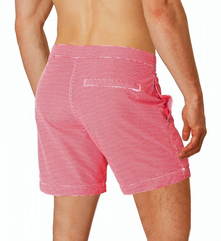 Rio Tailored Fit Check Swim Trunk w/ Support Liner