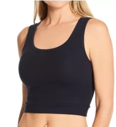 Bra30 1/2 Tank Rib Top Navy S