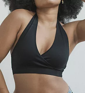 Hug Backless Halter Bralette Black S/M