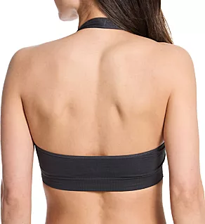Hug Backless Halter Bralette Asphalt S/M