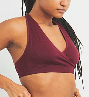 Hug Strappy Halter Sports Bralette Tawny Port S/M