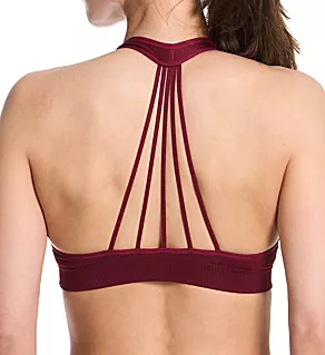 Hug Strappy Halter Sports Bralette Tawny Port S/M