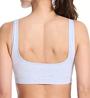 Cotton Stretch Rib U-Back Bra Grey Heather S/M