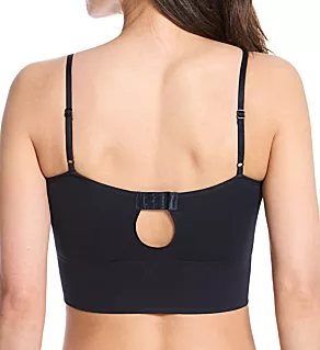 Everyday Longline Cami Bra with Keyhole Back Black M