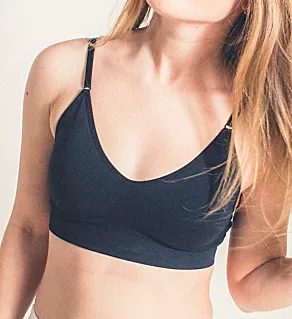 Soft Day Bra with Back Closure Black S
