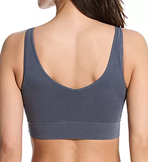 Soft V Lace Reversible Bralette Asphalt S