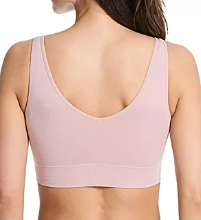 Soft V Lace Reversible Bralette Pale Mauve S