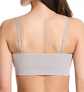 Soft Convertible Crop Top Halter Bralette Ash S
