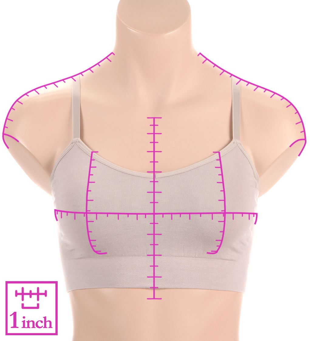 BRABAR Soft Convertible Crop Top Halter Bralette BB-116 - Image 3