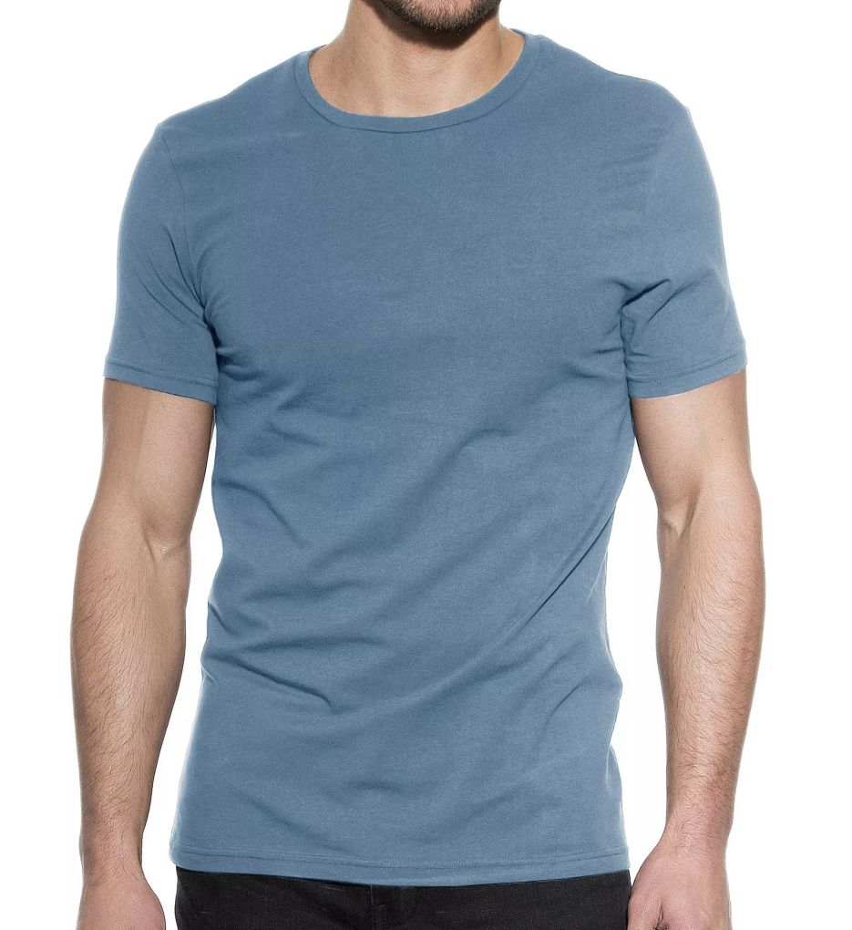 Organic Cotton Slim Fit Crew Neck T-Shirt-acs