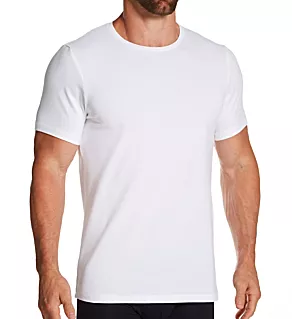 Organic Cotton Slim Fit Crew Neck T-Shirt WHT L