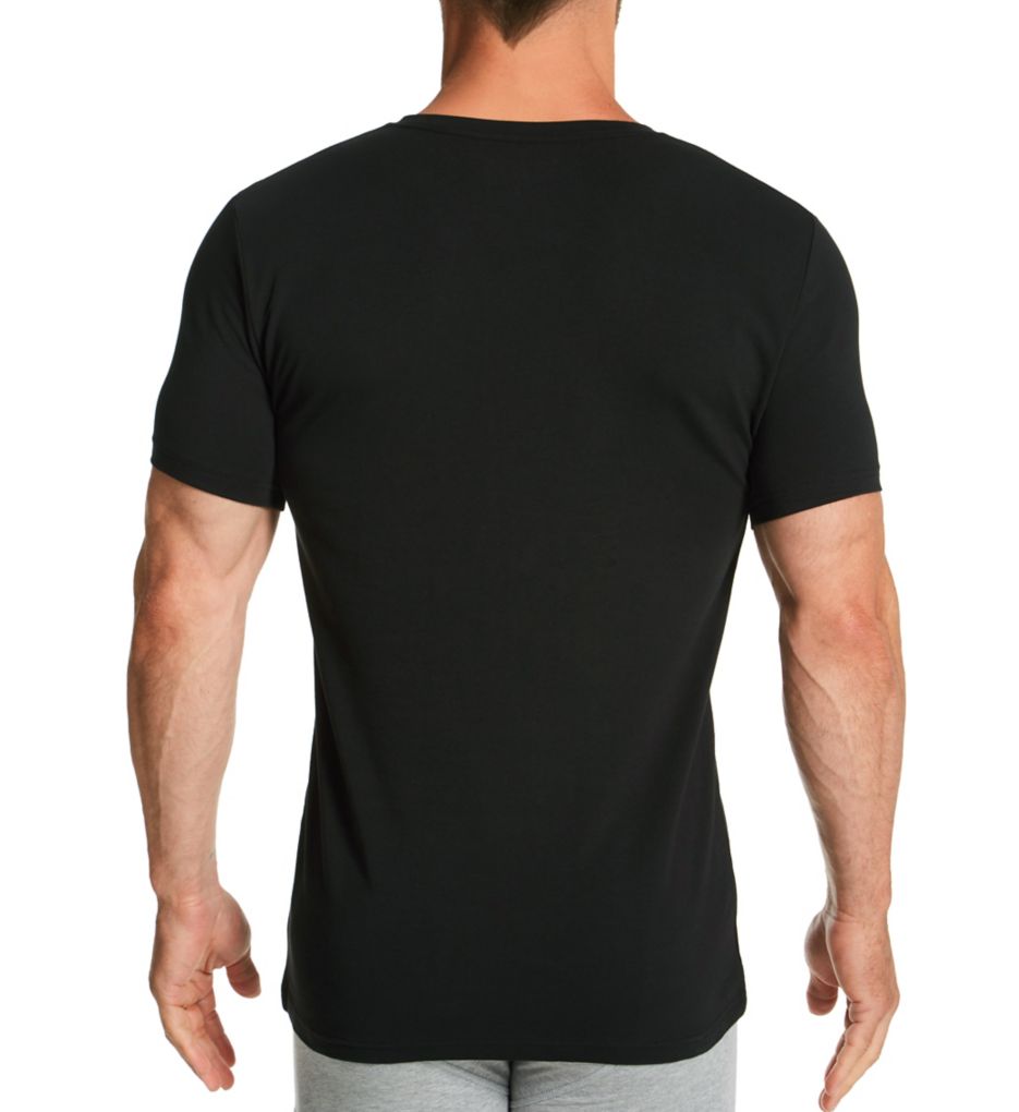 Organic Cotton Slim Fit V-Neck T-Shirt-bs