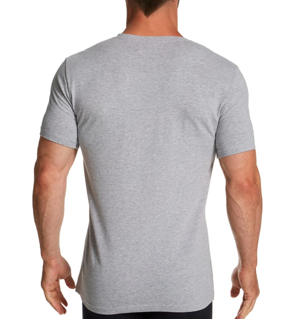 Organic Cotton Slim Fit V-Neck T-Shirt-bs