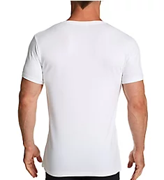Organic Cotton Slim Fit V-Neck T-Shirt blk S