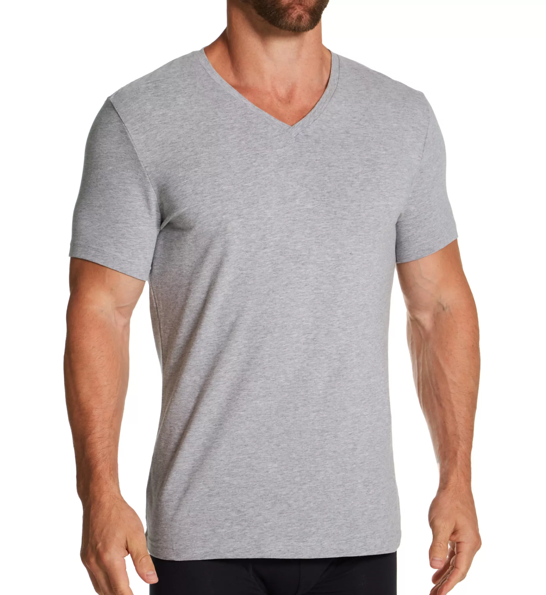 Organic Cotton Slim Fit V-Neck T-Shirt by Bread and Boxers
