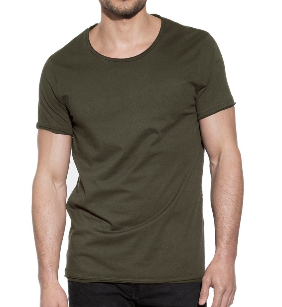 100% Organic Cotton Relaxed Fit Crew Neck T-Shirt-acs