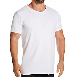 100% Organic Cotton Relaxed Fit Crew Neck T-Shirt WHT S