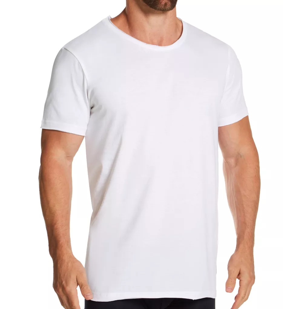 100% Organic Cotton Relaxed Fit Crew Neck T-Shirt WHT S