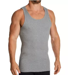 Ribbed Organic Cotton Stretch Slim Fit Tank