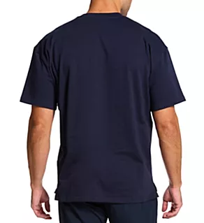 100% Organic Cotton Heavy T-Shirt Navy Blue XL