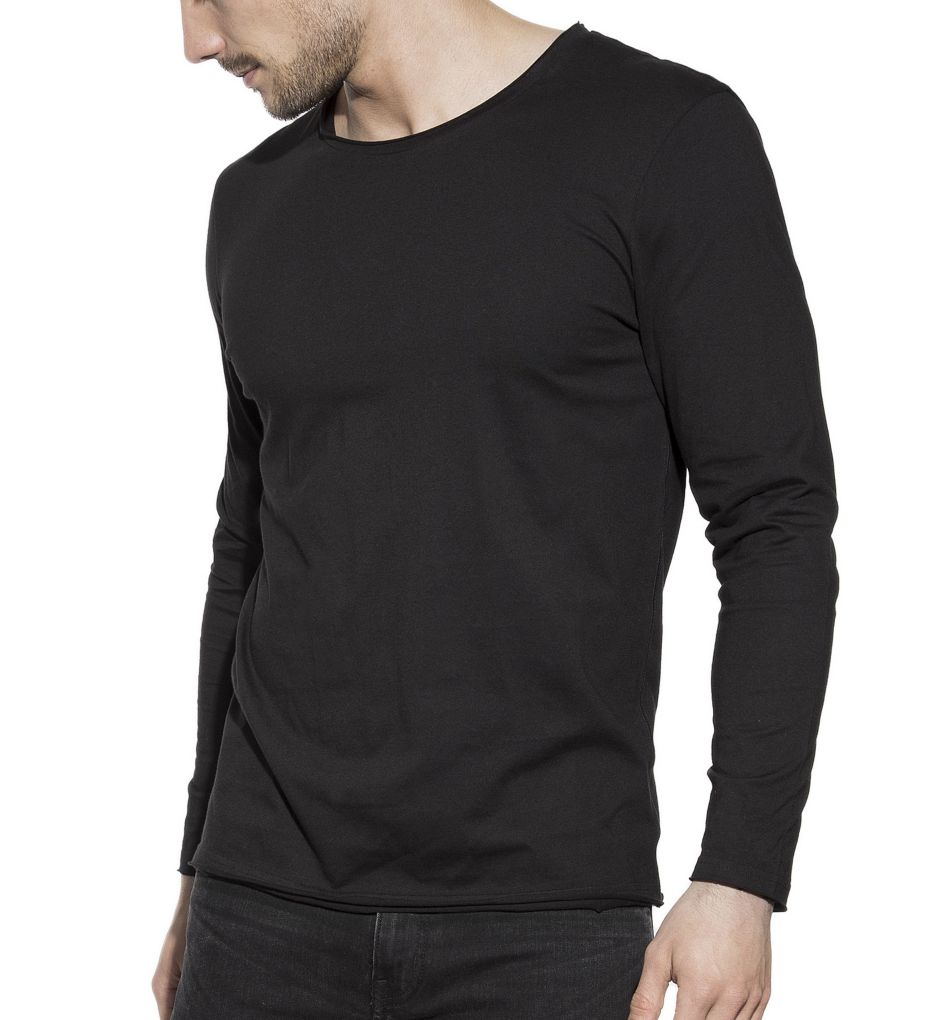 Relaxed Fit Organic Cotton Long Sleeve T-Shirt-acs