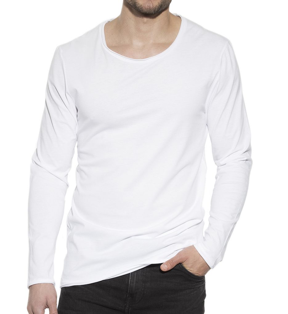 Relaxed Fit Organic Cotton Long Sleeve T-Shirt-acs