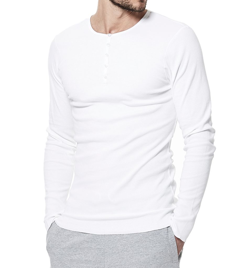 Slim Fit Organic Cotton Long Sleeve Henley-acs