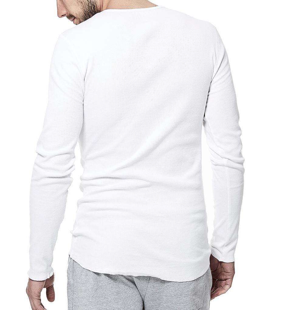 Slim Fit Organic Cotton Long Sleeve Henley-bs