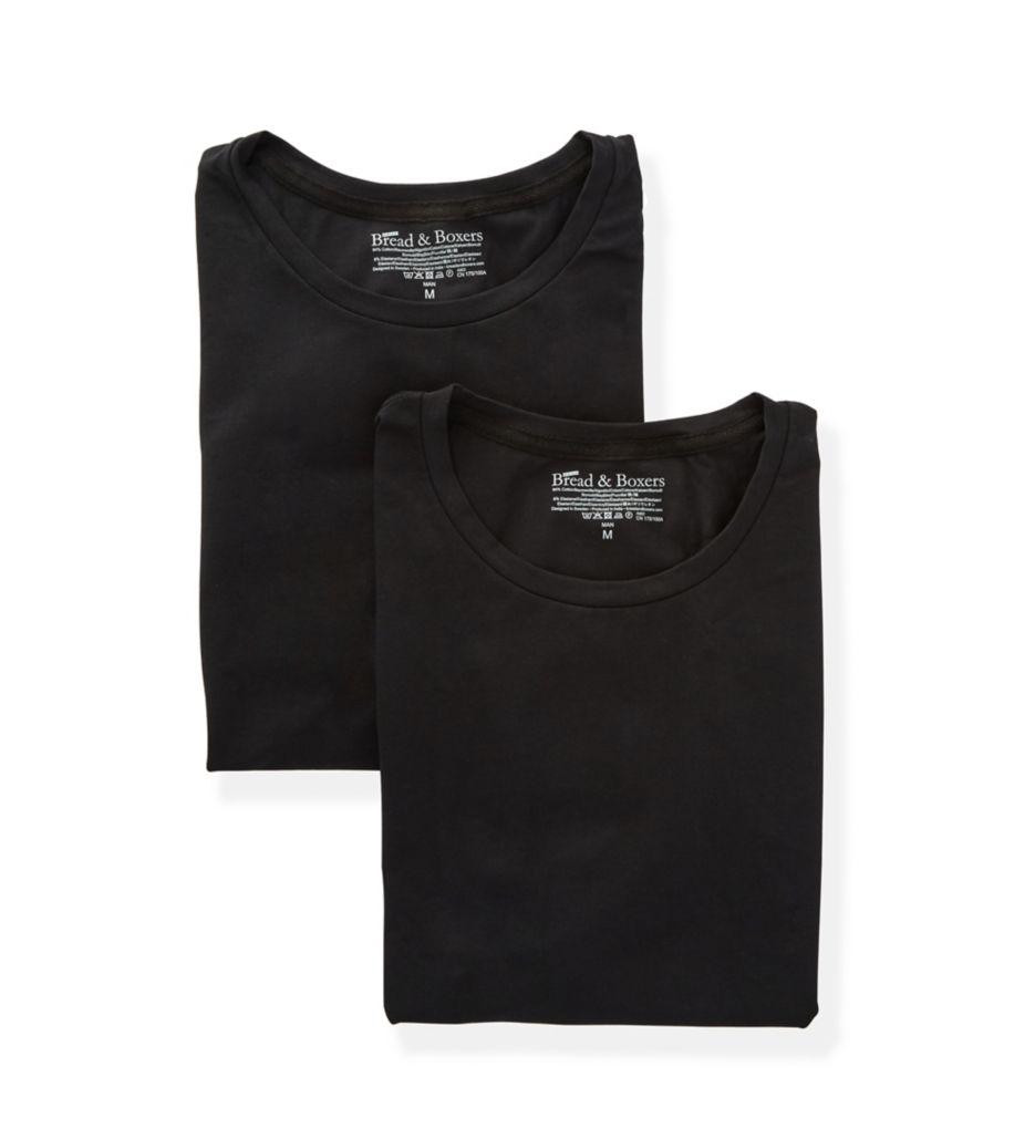 Organic Cotton Stretch Slim Fit T-Shirts - 2 Pack-acs