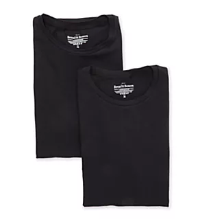 Organic Cotton Stretch Slim Fit T-Shirts - 2 Pack Dark Navy XL