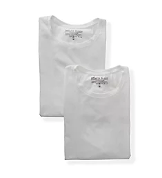 Organic Cotton Stretch Slim Fit T-Shirts - 2 Pack wht S