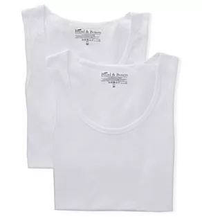 Organic Cotton Stretch Tanks - 2 Pack WHT 2XL