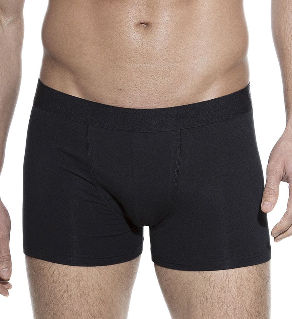 Organic Cotton Stretch Classic Fit Boxer Brief BLK S by Bread and