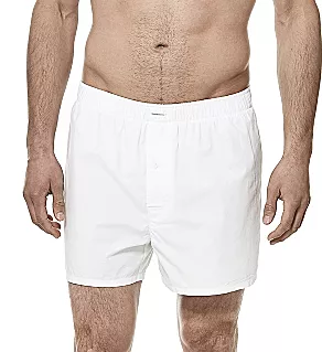 100% Cotton Loose Fit Boxer White S