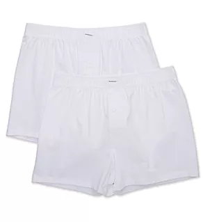 Organic Cotton Stretch Boxer - 2 Pack White 2XL
