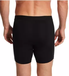 Organic Cotton Long Leg Boxer Brief - 3 Pack BLK S