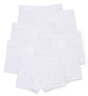 Organic Cotton Stretch Boxer Briefs - 7 Pack White S