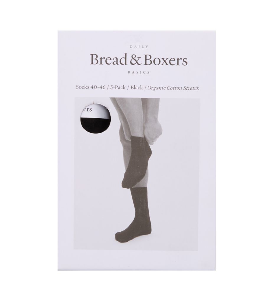 Bread and Boxers Organic Cotton Blend Crew Sock - 5 Pack 351 - Image 1