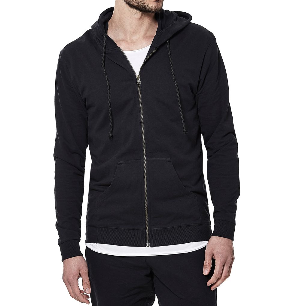 Tailored Slim Fit Cotton Hoodie-acs