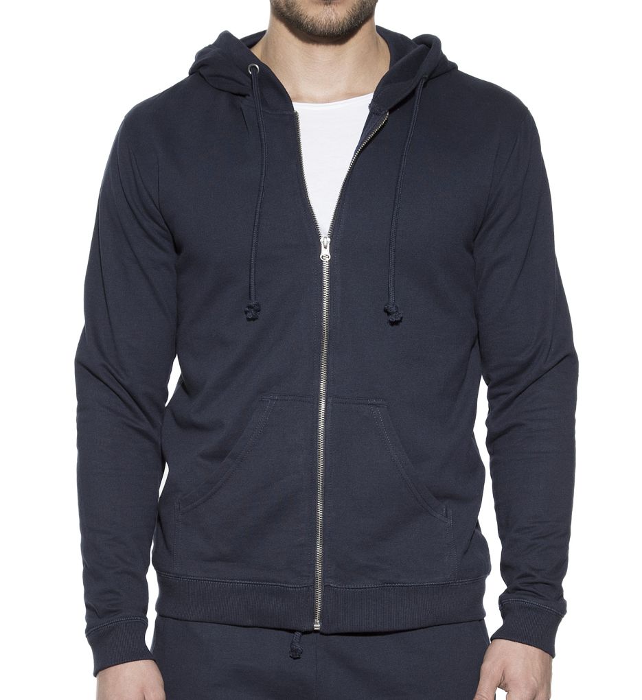 Tailored Slim Fit Cotton Hoodie-acs