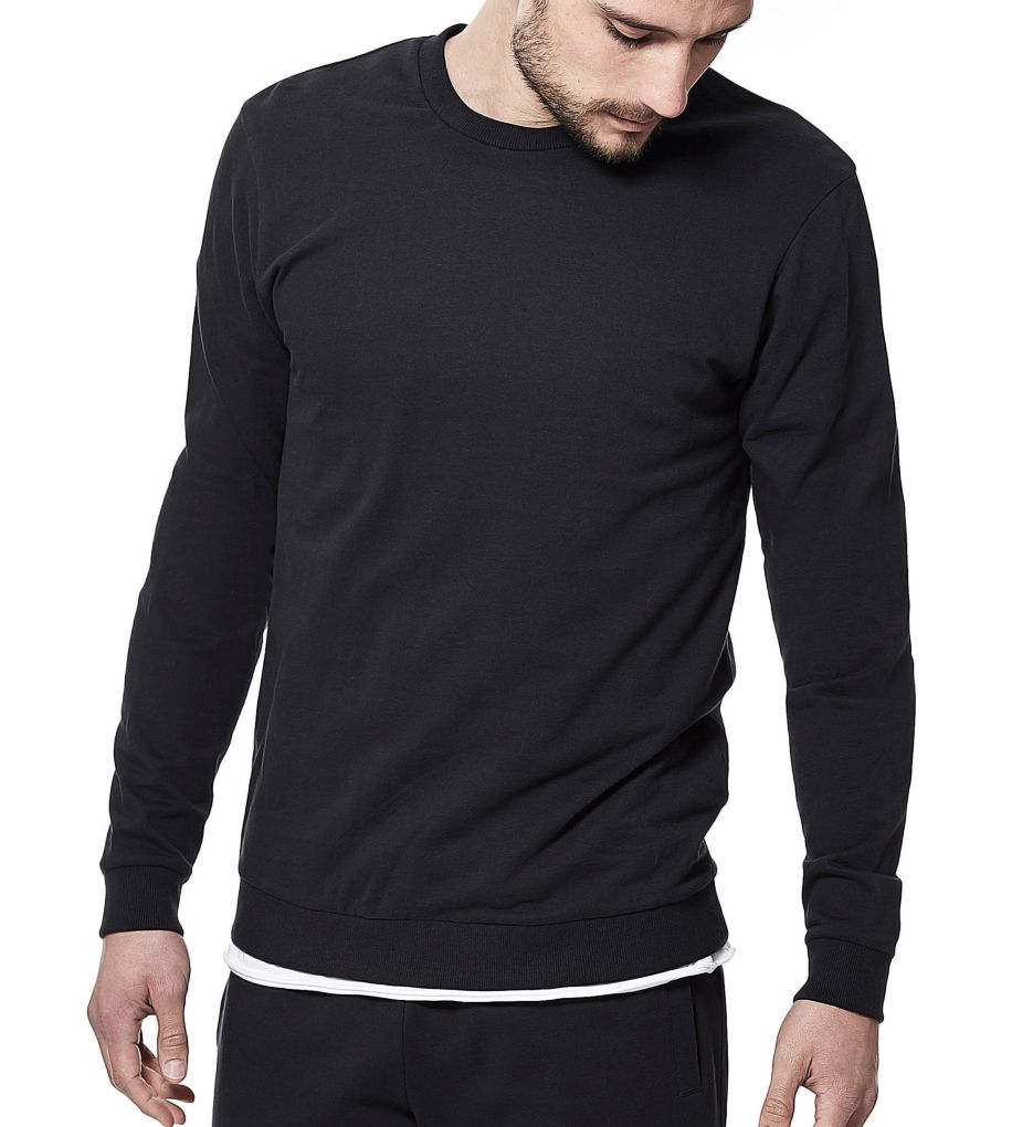 Tailored Slim Fit Cotton Sweatshirt-acs