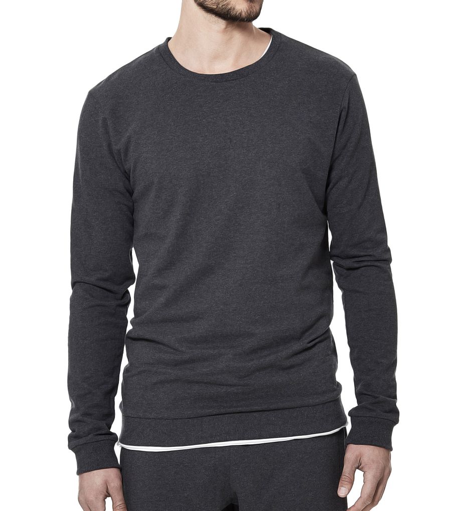 Tailored Slim Fit Cotton Sweatshirt-acs