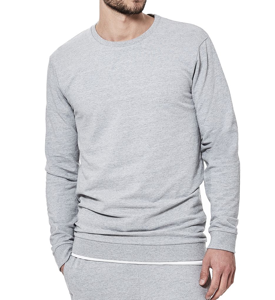 Tailored Slim Fit Cotton Sweatshirt-acs