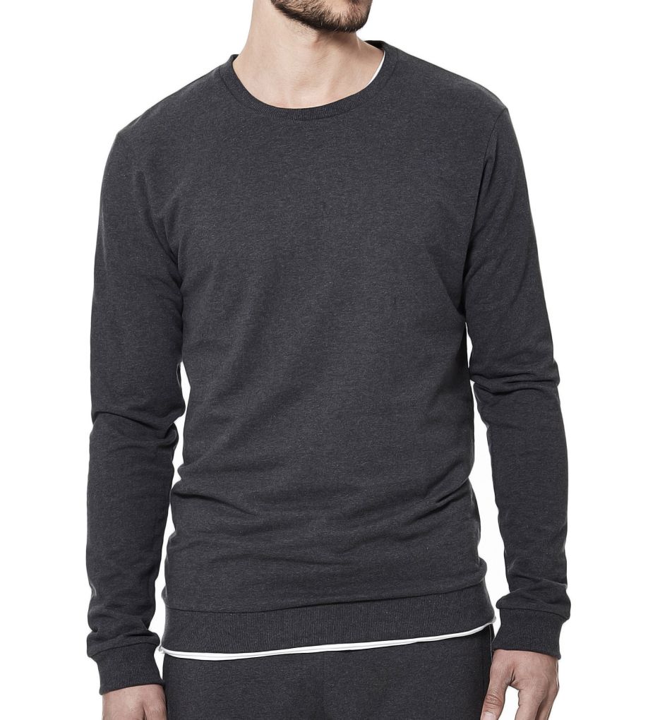 Tailored Slim Fit Cotton Sweatshirt-fs