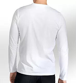 100% Organic Cotton Long Sleeve T-Shirt White XL