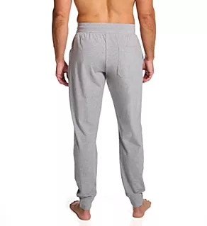 Jersey Cotton Stretch Cuffed Lounge Pant Grey Melange XL