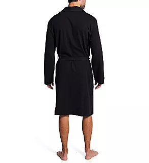 100% Cotton Waffle Robe Black L/XL