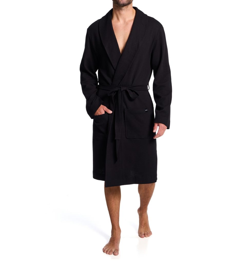 Bread and Boxers 100% Cotton Waffle Robe 443 - Image 1