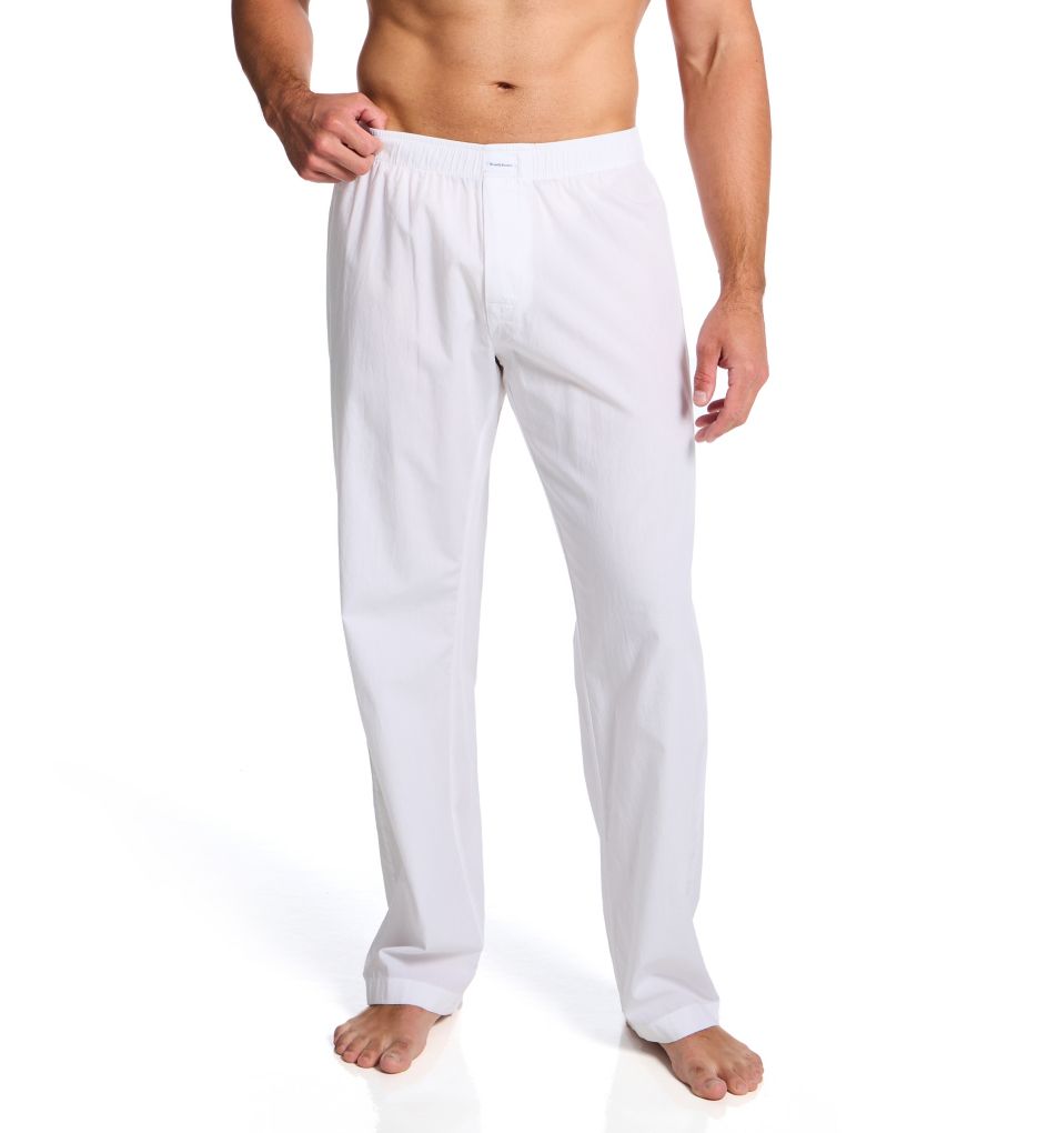 Bread and Boxers 100% Organic Cotton Pajama Pant White S  - Image 1